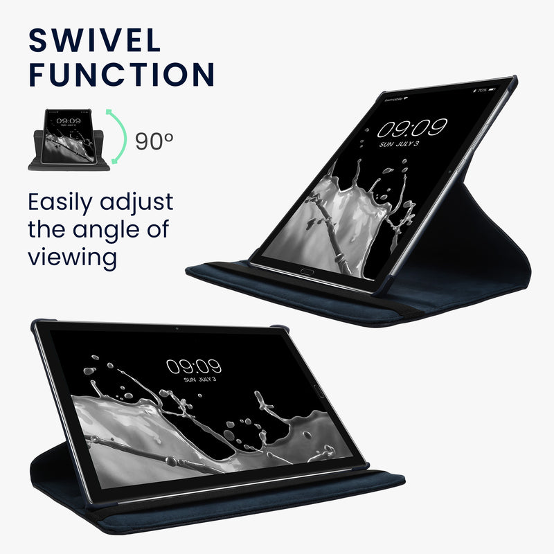kwmobile Protective Case Compatible with Huawei MediaPad M5 Lite 10 - 360° Tablet Cover Case