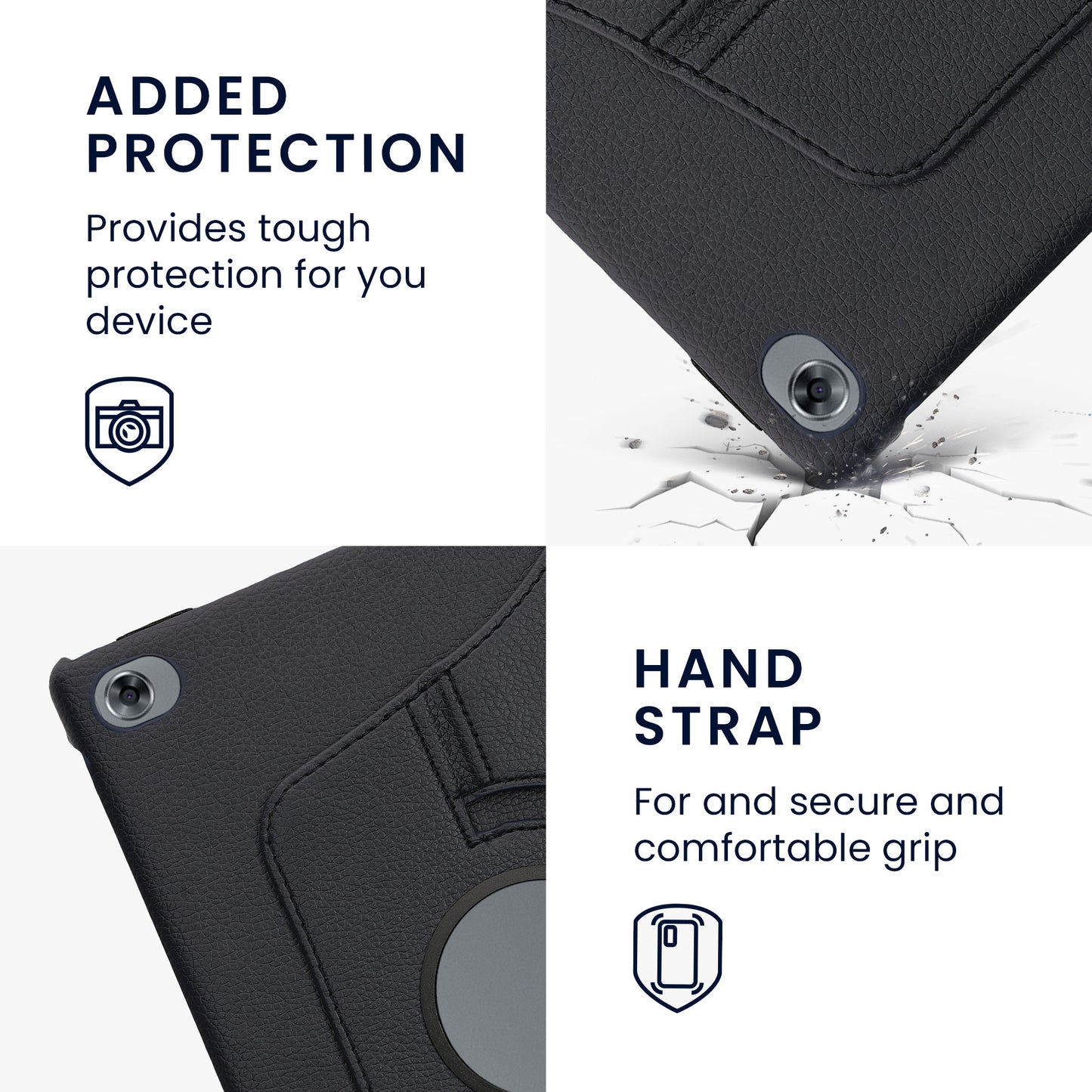 kwmobile Protective Case Compatible with Huawei MediaPad M5 Lite 10 - 360° Tablet Cover Case