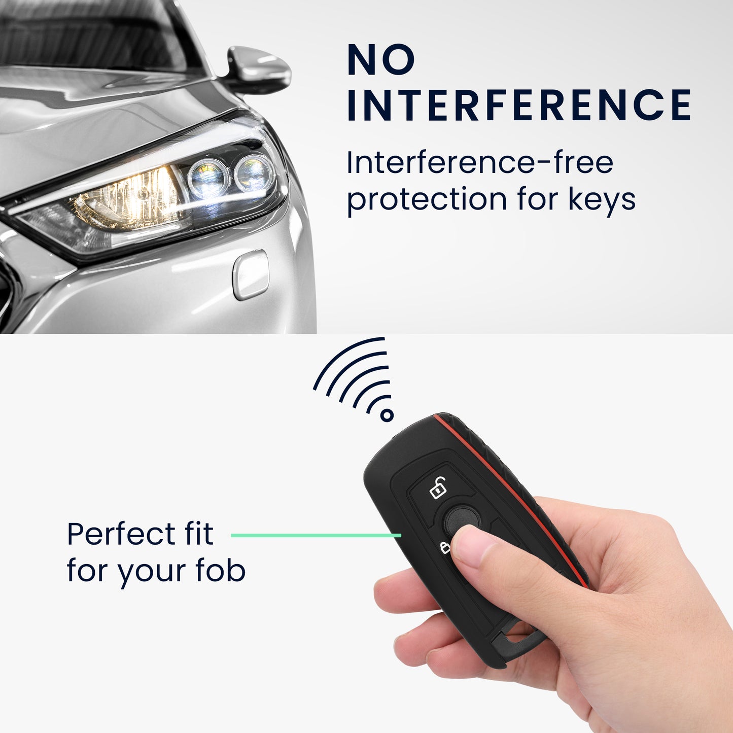 BMW 3-Button Remote (Keyless Go only) Car Key Cover
