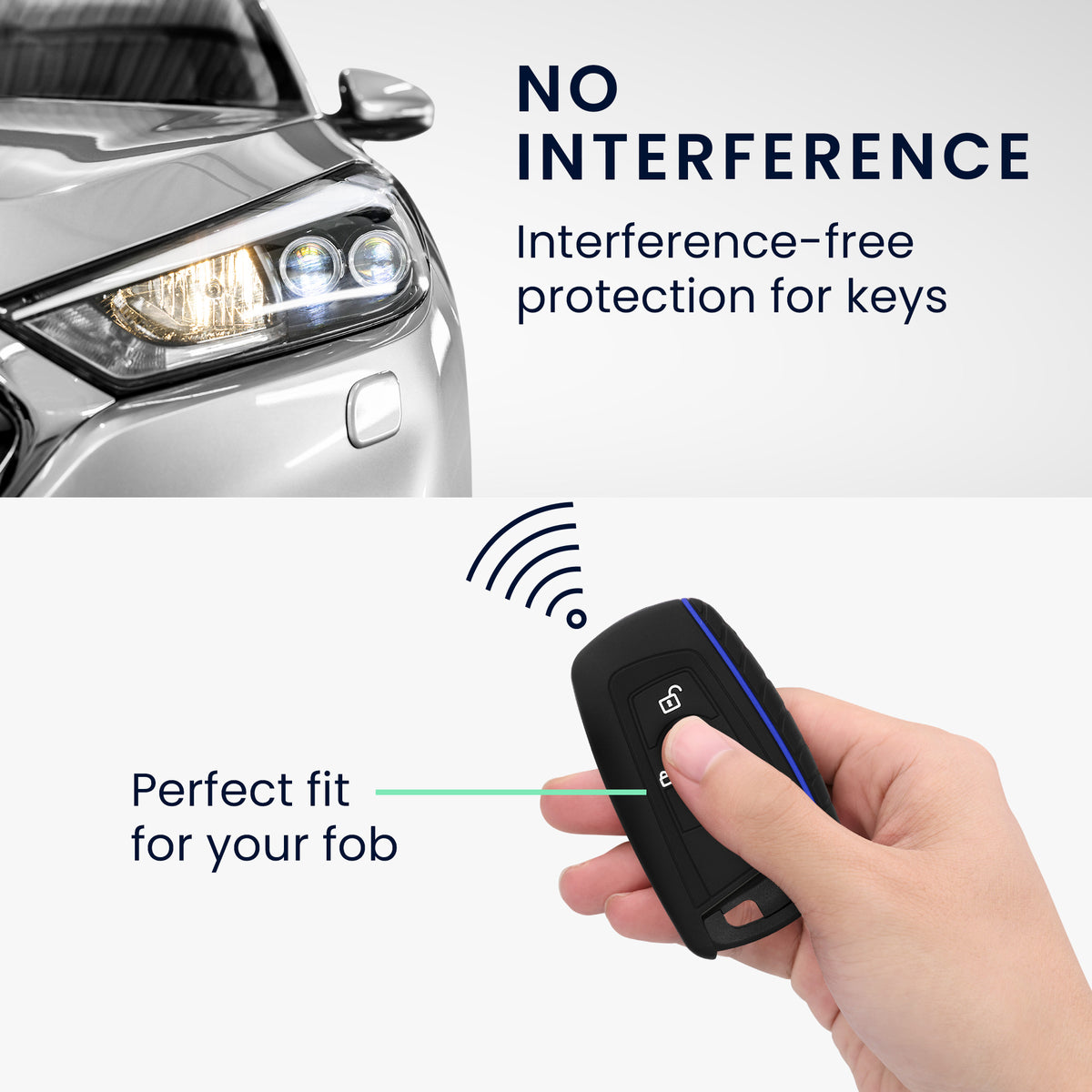 BMW 3-Button Remote (Keyless Go only) Car Key Cover