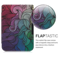 eReader Flip Case für Pocketbook Touch Lux 4/5/Touch HD 3/Color (2020)/ Vivlio Lux 5 mit Auto-Sleep