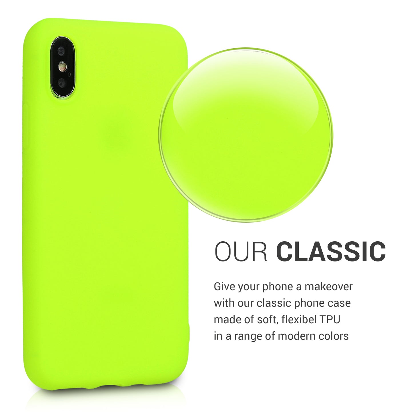 kwmobile Phone Case for Apple iPhone XS - Wireless Charging - Protective Cover