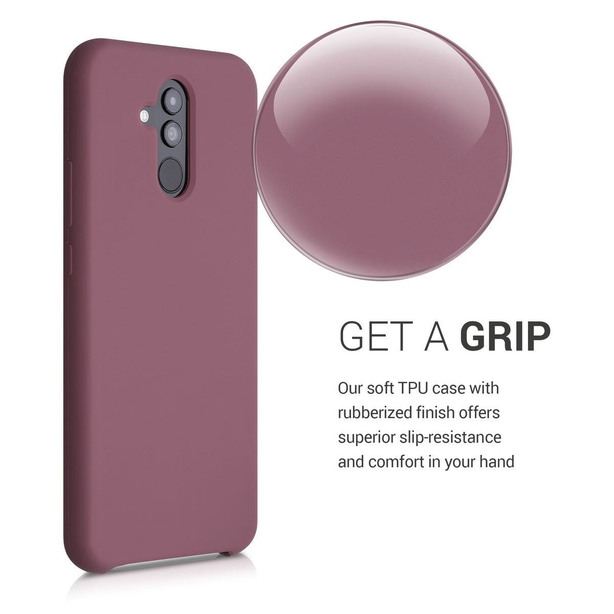 kwmobile Phone Case for Huawei Mate 20 Lite Cover - Silicone Case - Wireless Charging - Protective Cover