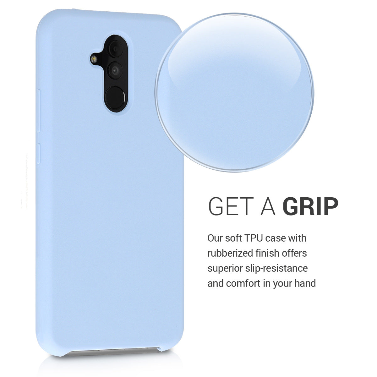 kwmobile Phone Case for Huawei Mate 20 Lite Cover - Silicone Case - Wireless Charging - Protective Cover