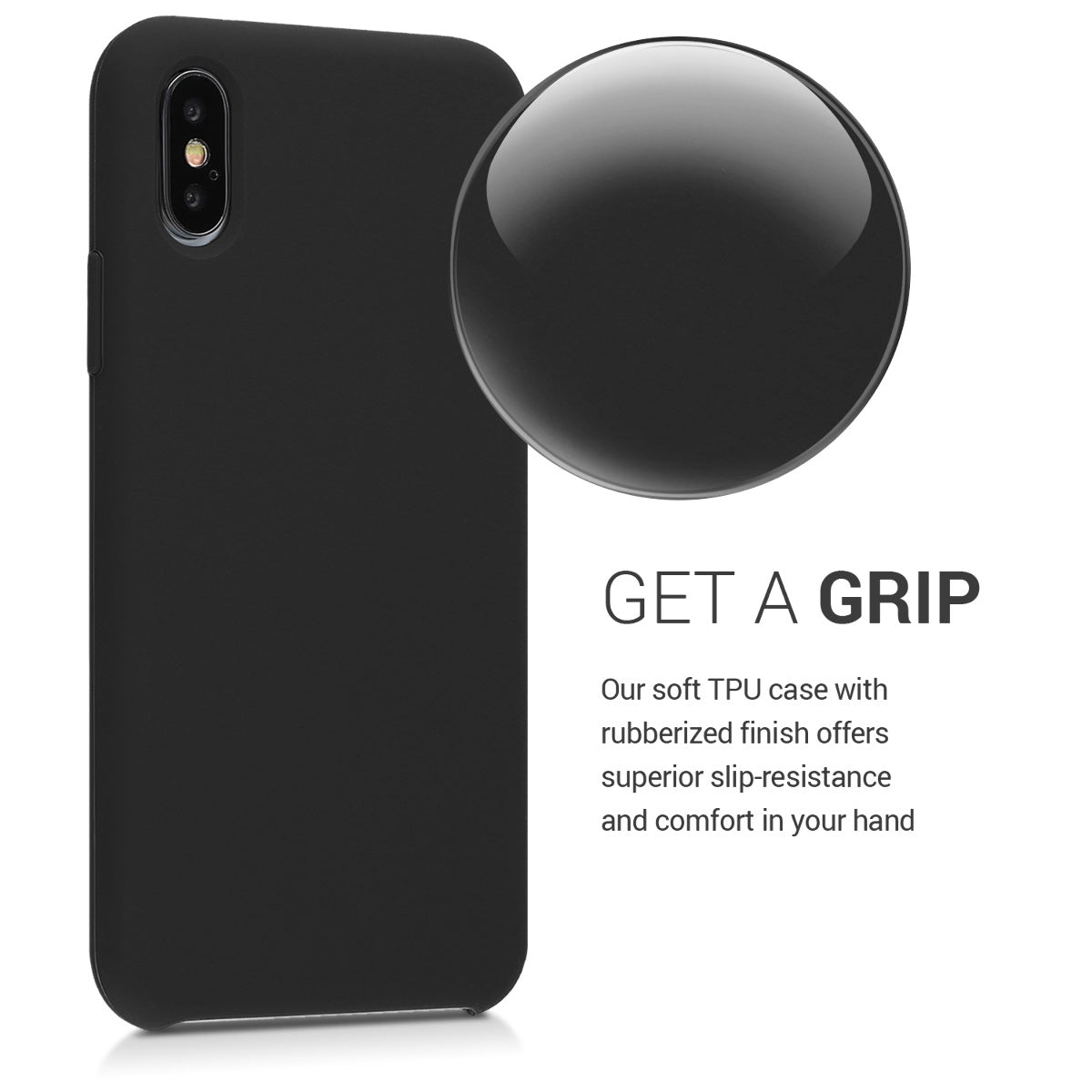 kwmobile Phone Case for Apple iPhone XS - Silicone Case - Wireless Charging - Protective Cover