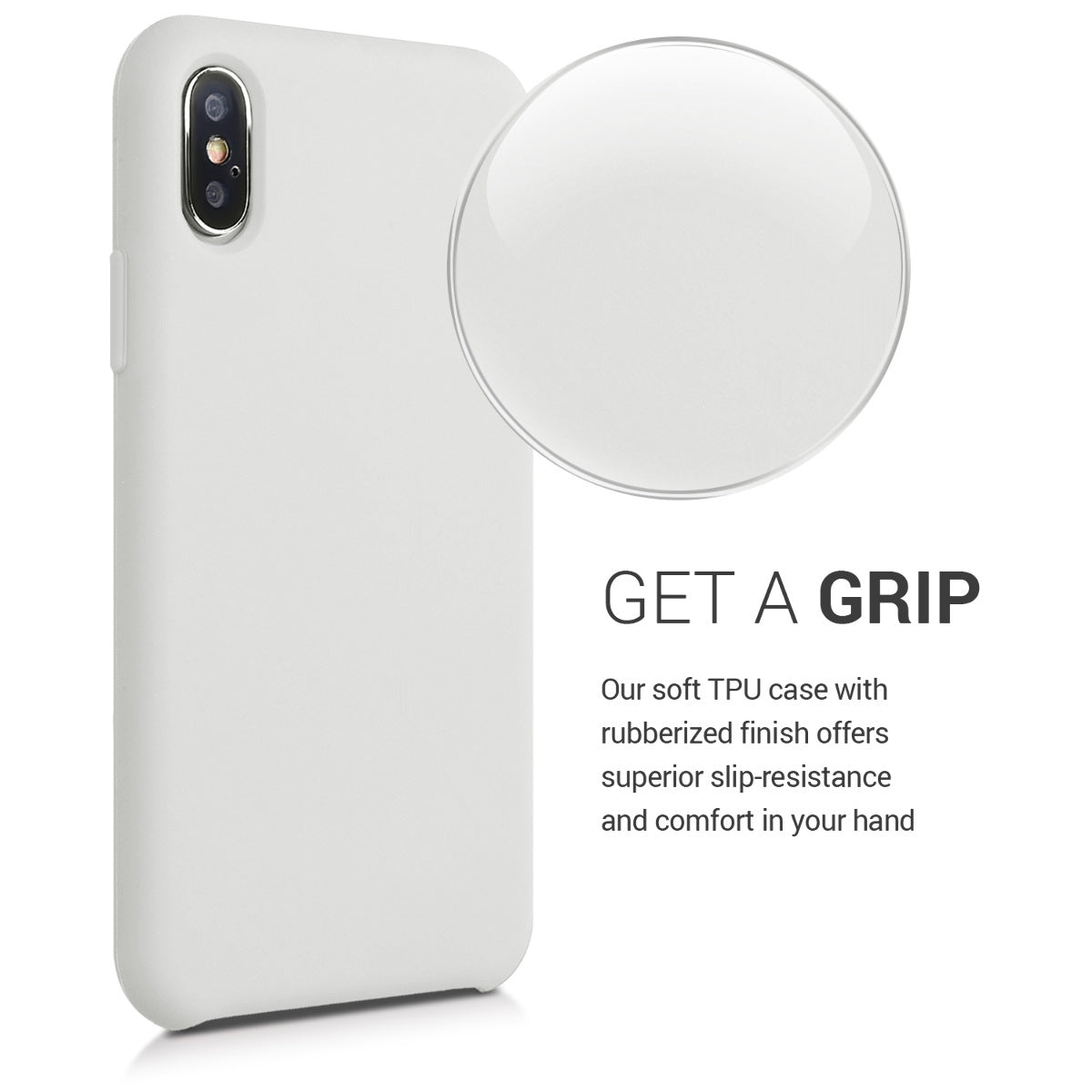 kwmobile Phone Case for Apple iPhone XS - Silicone Case - Wireless Charging - Protective Cover