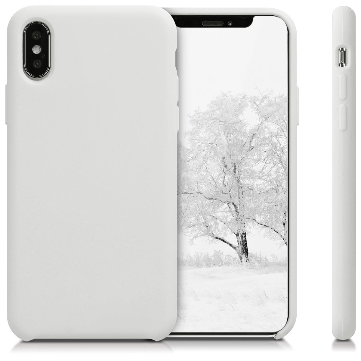 kwmobile Phone Case for Apple iPhone XS - Silicone Case - Wireless Charging - Protective Cover