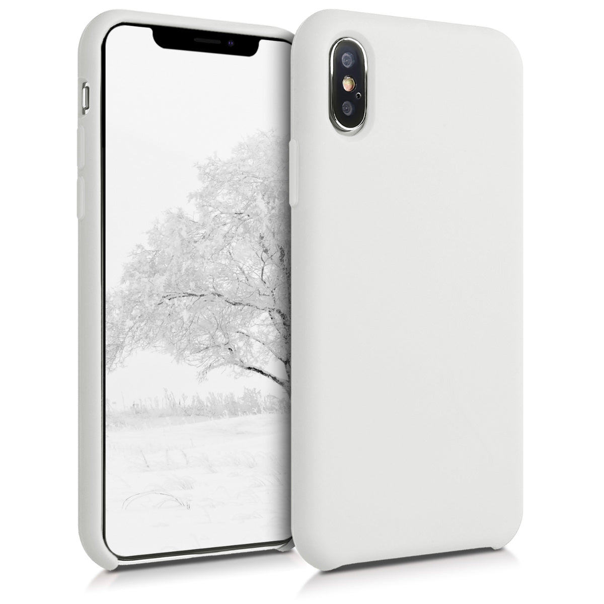 kwmobile Phone Case for Apple iPhone XS - Silicone Case - Wireless Charging - Protective Cover