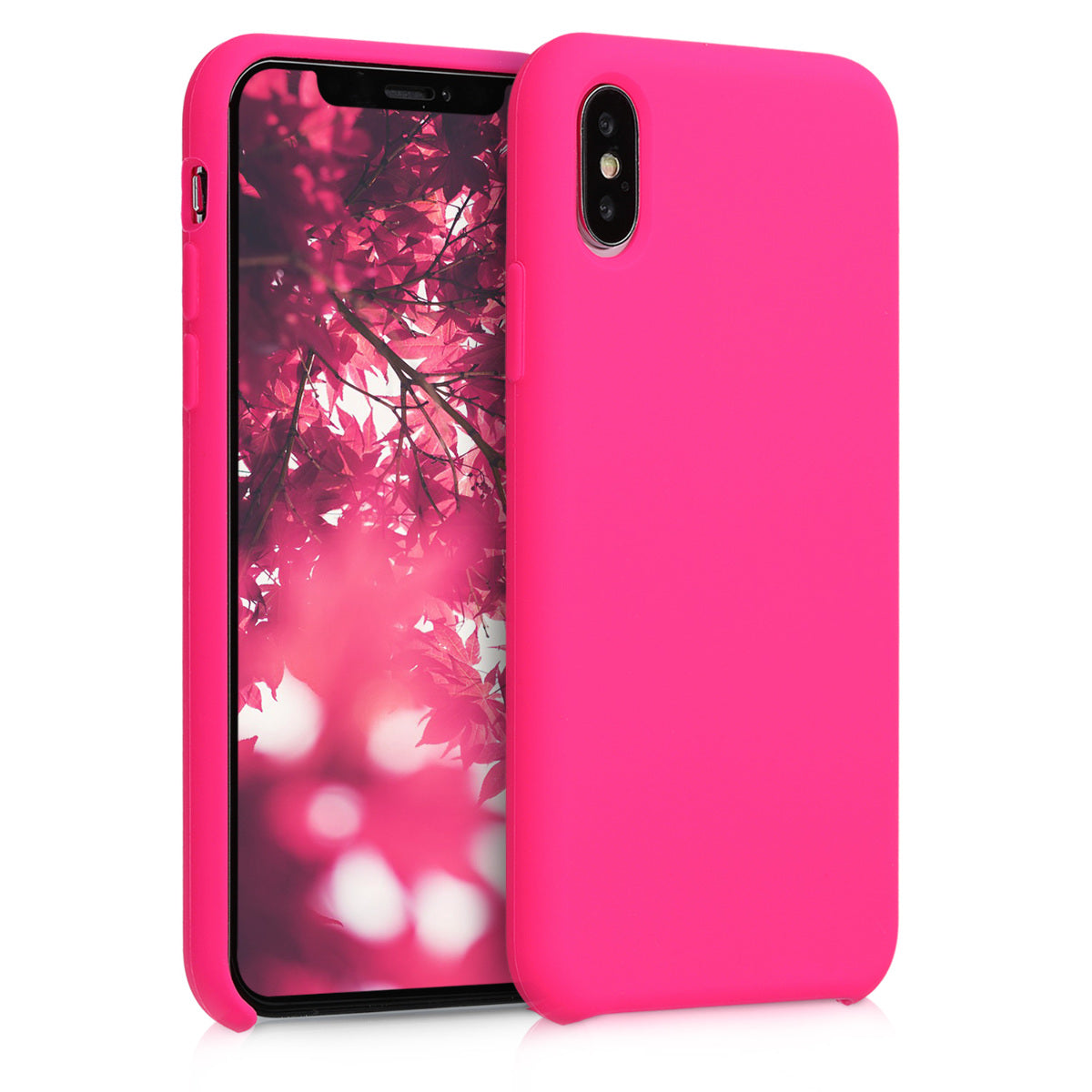 kwmobile Phone Case for Apple iPhone XS - Silicone Case - Wireless Charging - Protective Cover