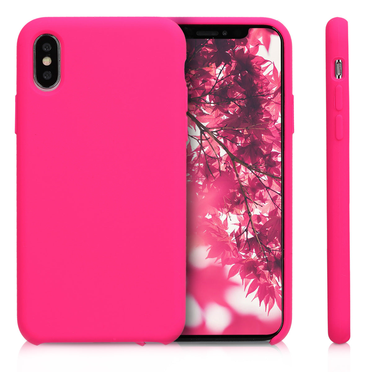 kwmobile Phone Case for Apple iPhone XS - Silicone Case - Wireless Charging - Protective Cover