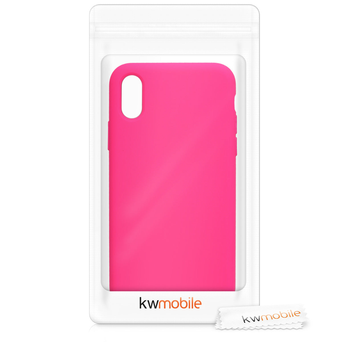 kwmobile Phone Case for Apple iPhone XS - Silicone Case - Wireless Charging - Protective Cover