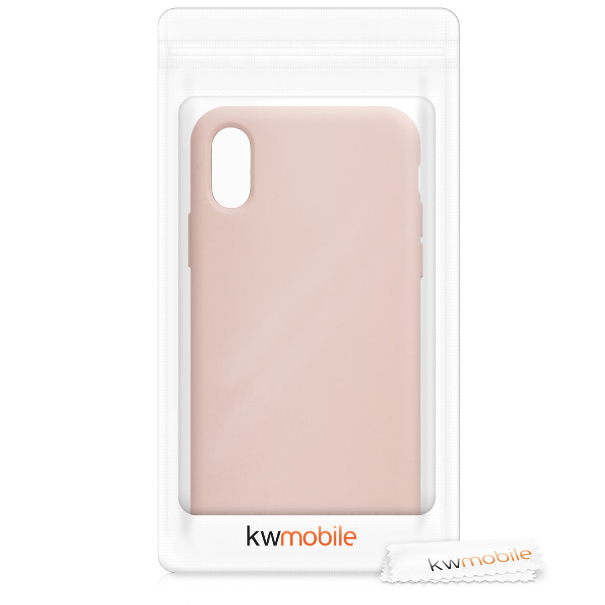 kwmobile Phone Case for Apple iPhone XS - Silicone Case - Wireless Charging - Protective Cover