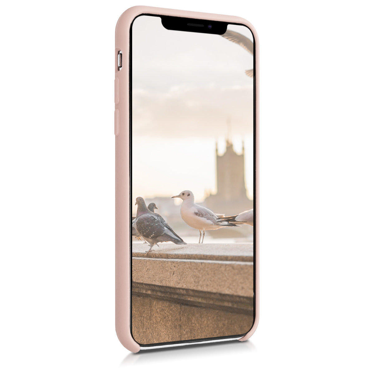 kwmobile Phone Case for Apple iPhone XS - Silicone Case - Wireless Charging - Protective Cover