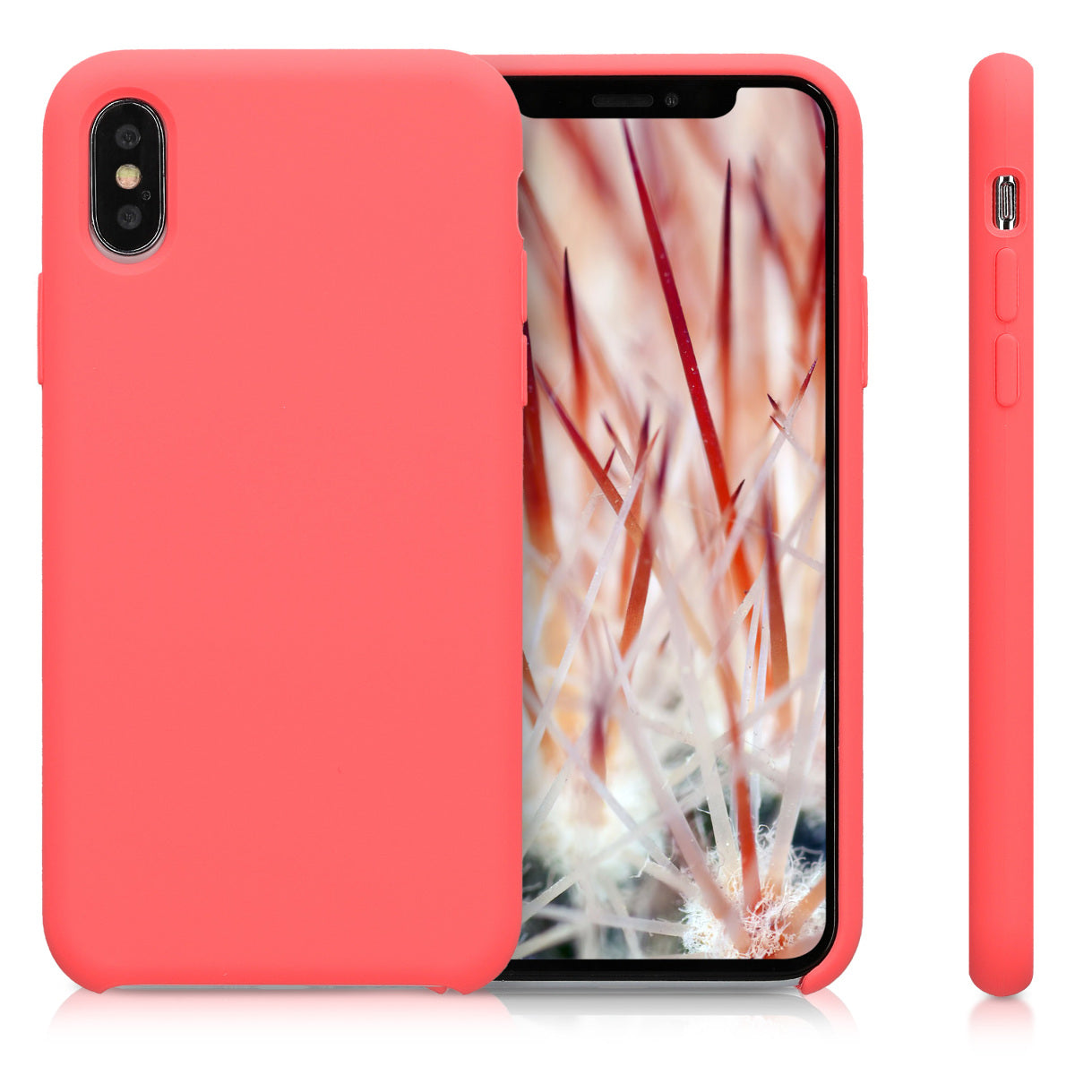 kwmobile Phone Case for Apple iPhone XS - Silicone Case - Wireless Charging - Protective Cover