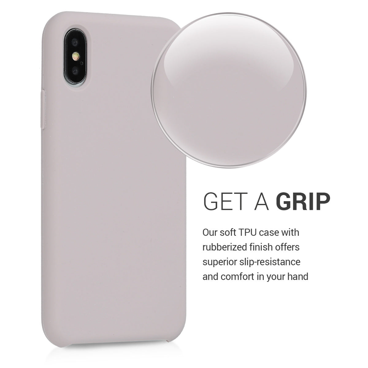 kwmobile Phone Case for Apple iPhone XS - Silicone Case - Wireless Charging - Protective Cover