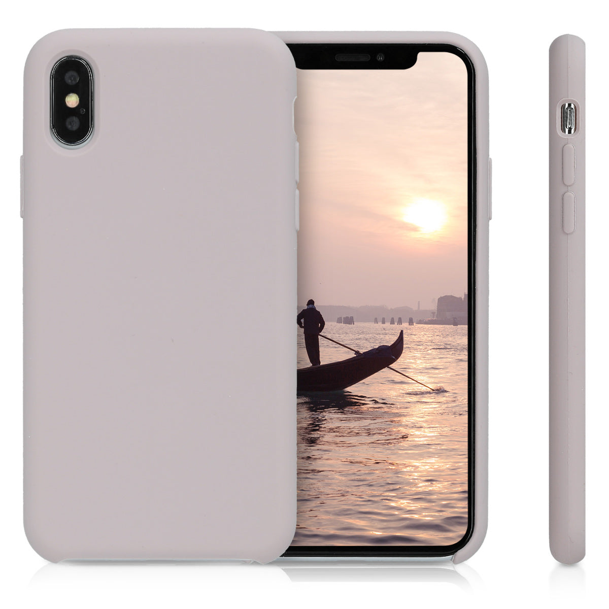 kwmobile Phone Case for Apple iPhone XS - Silicone Case - Wireless Charging - Protective Cover