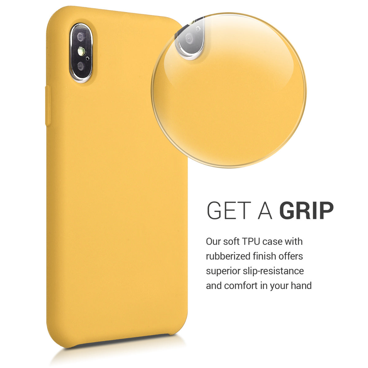 kwmobile Phone Case for Apple iPhone XS - Silicone Case - Wireless Charging - Protective Cover