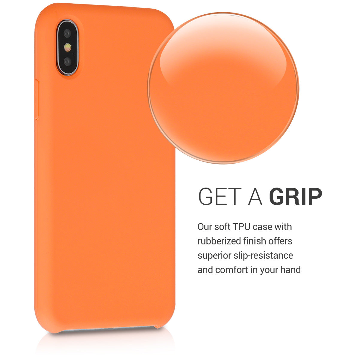 kwmobile Phone Case for Apple iPhone XS - Silicone Case - Wireless Charging - Protective Cover