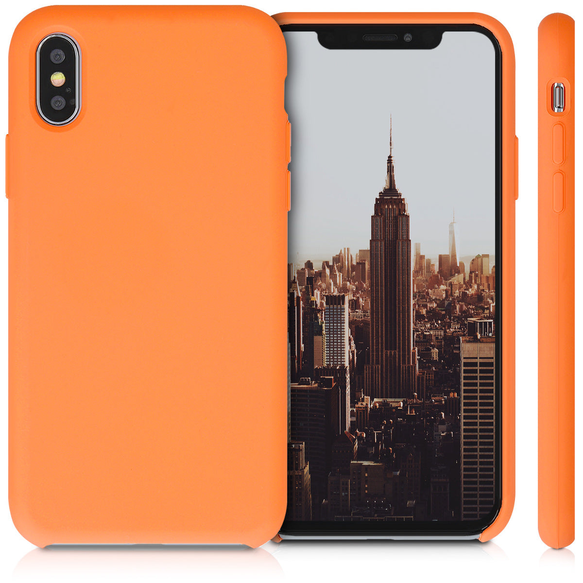 kwmobile Phone Case for Apple iPhone XS - Silicone Case - Wireless Charging - Protective Cover