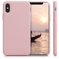 kwmobile Phone Case for Apple iPhone XS - Silicone Case - Wireless Charging - Protective Cover
