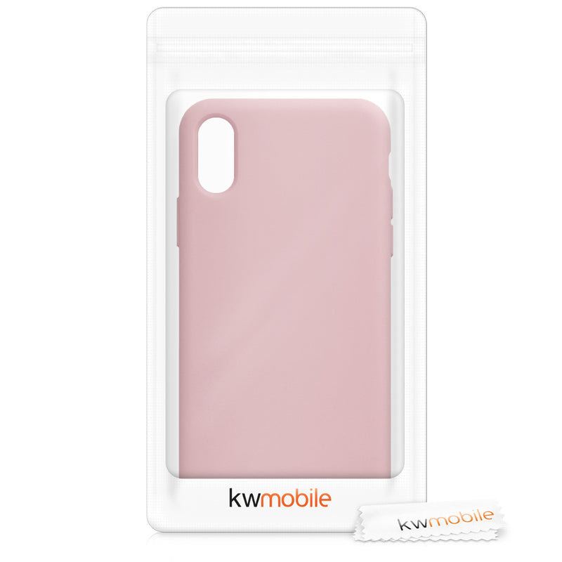 kwmobile Phone Case for Apple iPhone XS - Silicone Case - Wireless Charging - Protective Cover