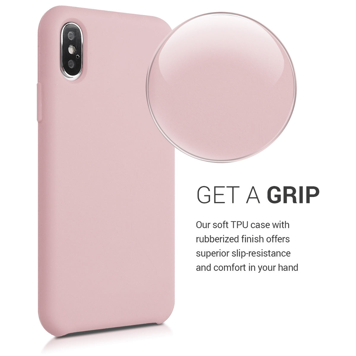 kwmobile Phone Case for Apple iPhone XS - Silicone Case - Wireless Charging - Protective Cover