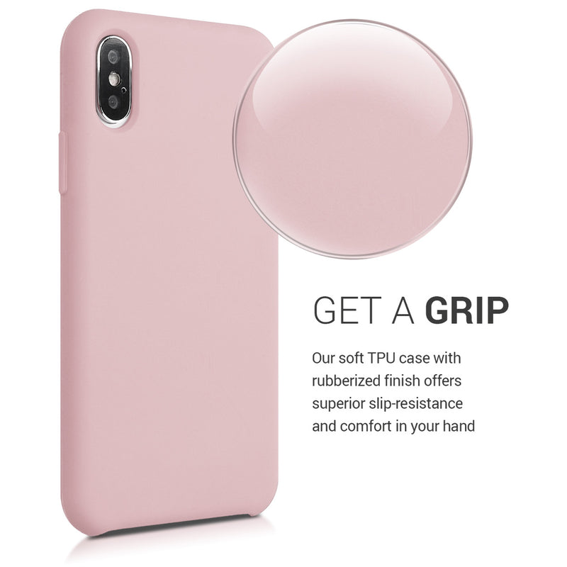 kwmobile Phone Case for Apple iPhone XS - Silicone Case - Wireless Charging - Protective Cover