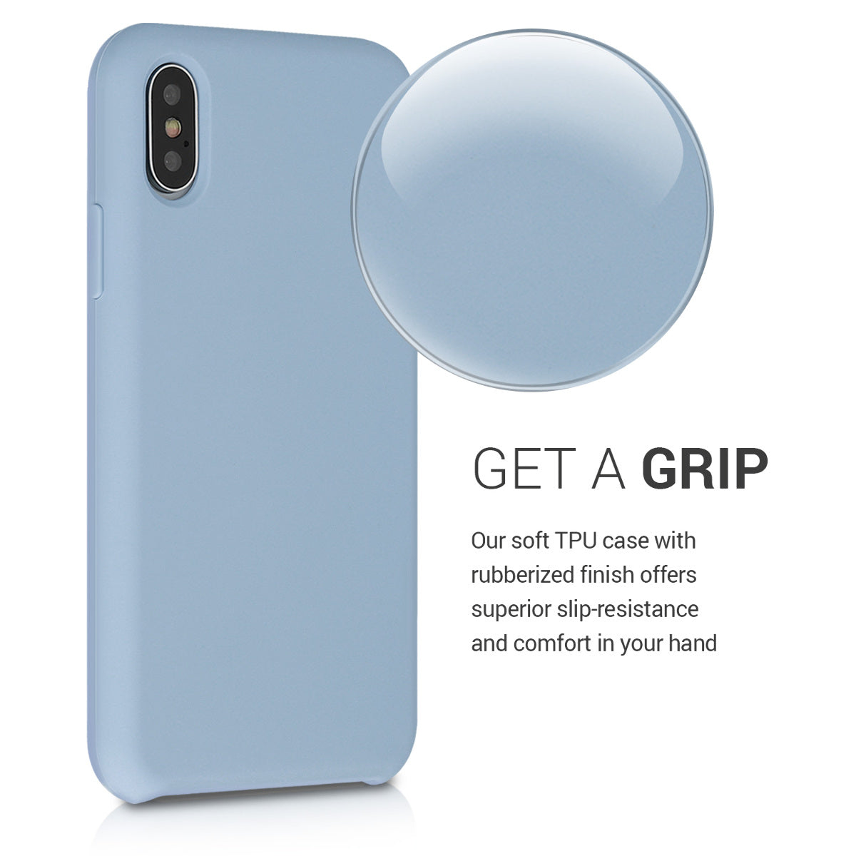 kwmobile Phone Case for Apple iPhone XS - Silicone Case - Wireless Charging - Protective Cover
