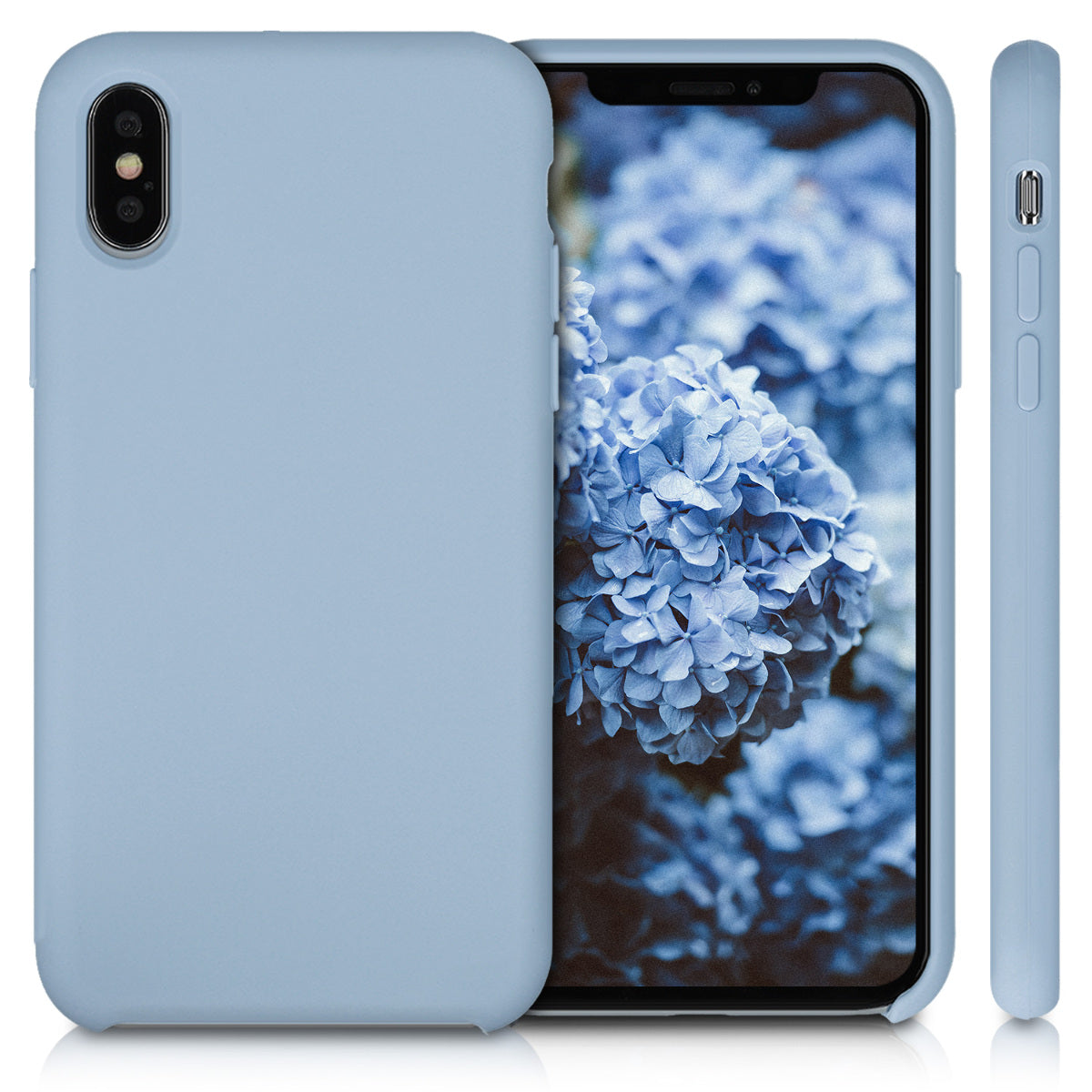 kwmobile Phone Case for Apple iPhone XS - Silicone Case - Wireless Charging - Protective Cover