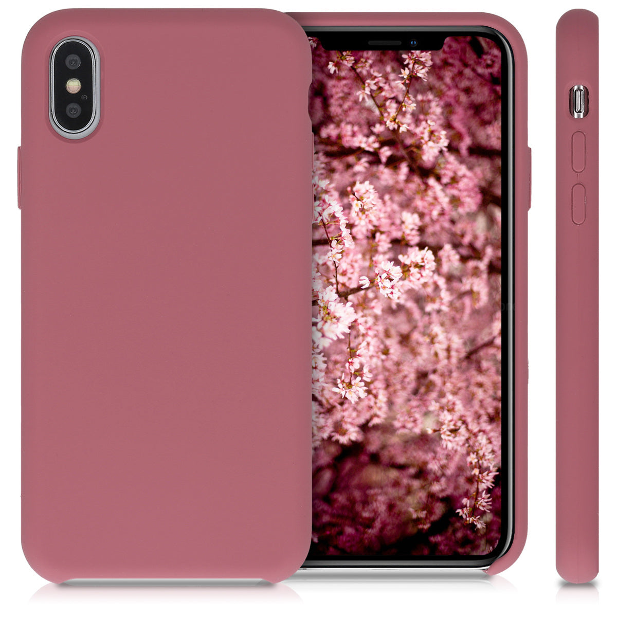 kwmobile Phone Case for Apple iPhone XS - Silicone Case - Wireless Charging - Protective Cover