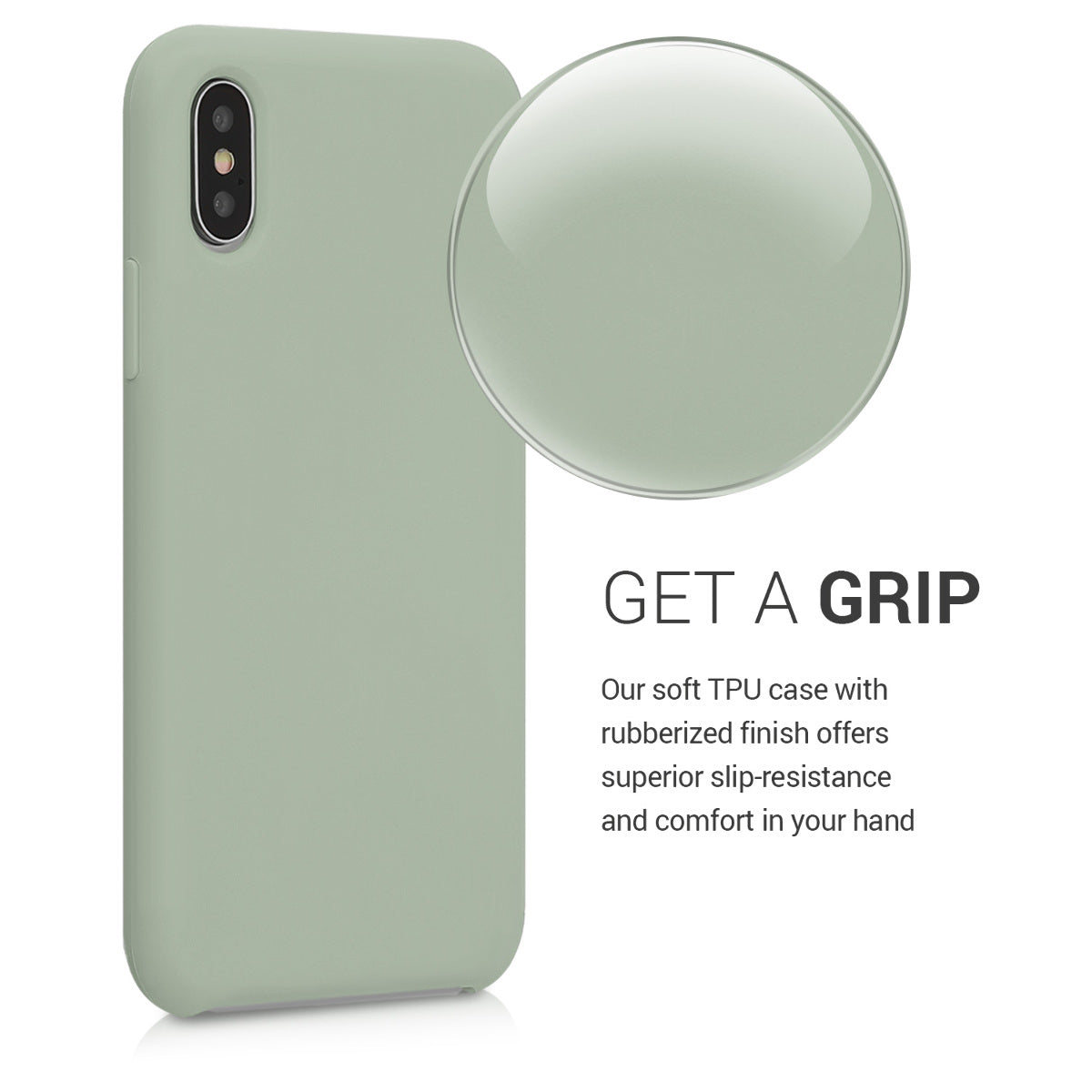 kwmobile Phone Case for Apple iPhone XS - Silicone Case - Wireless Charging - Protective Cover