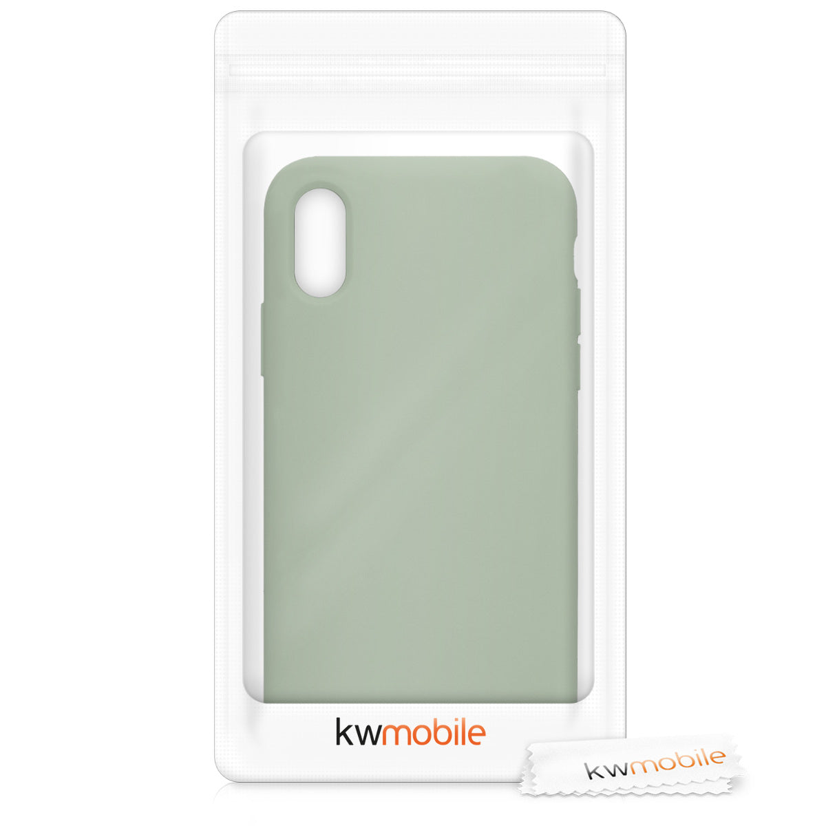 kwmobile Phone Case for Apple iPhone XS - Silicone Case - Wireless Charging - Protective Cover