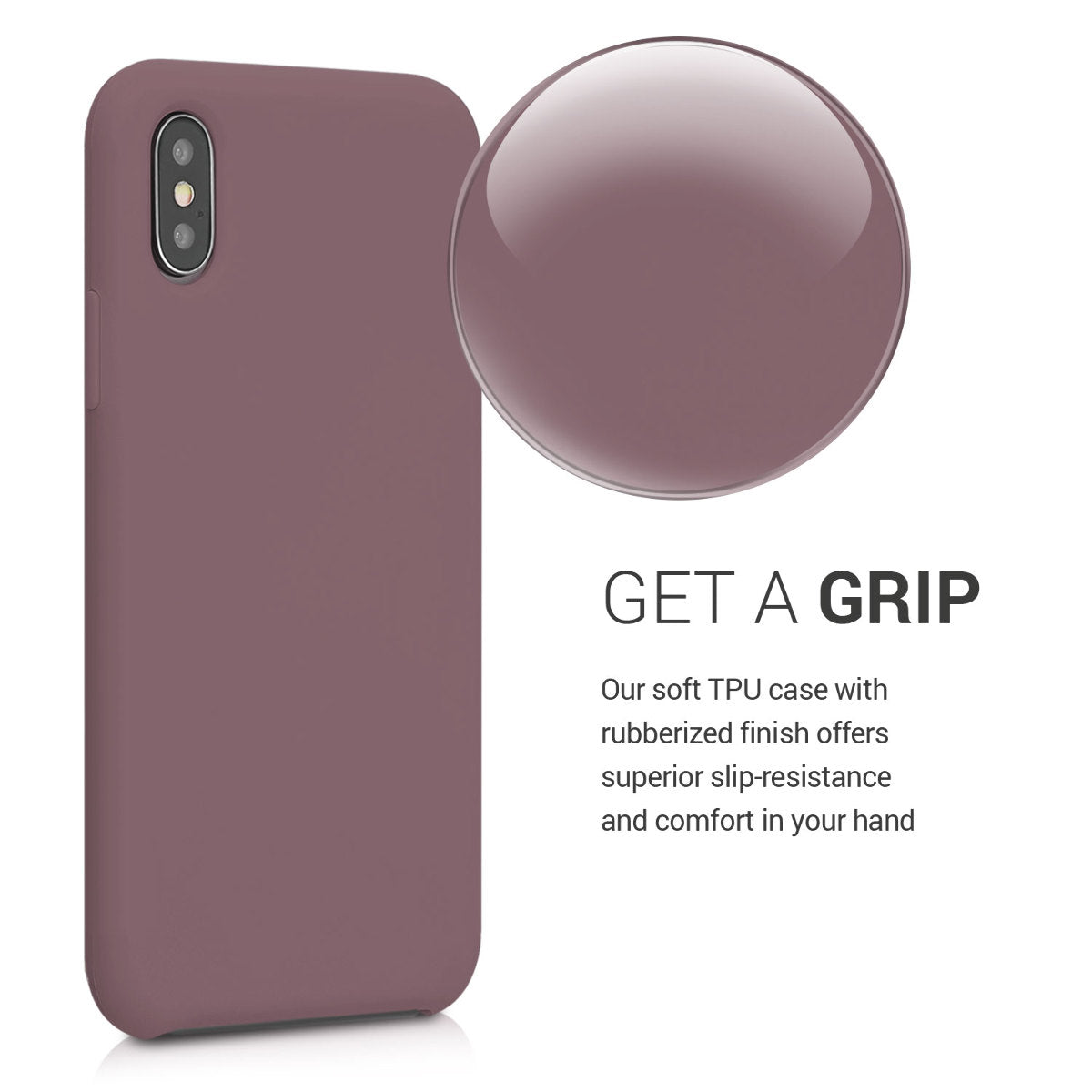 kwmobile Phone Case for Apple iPhone XS - Silicone Case - Wireless Charging - Protective Cover