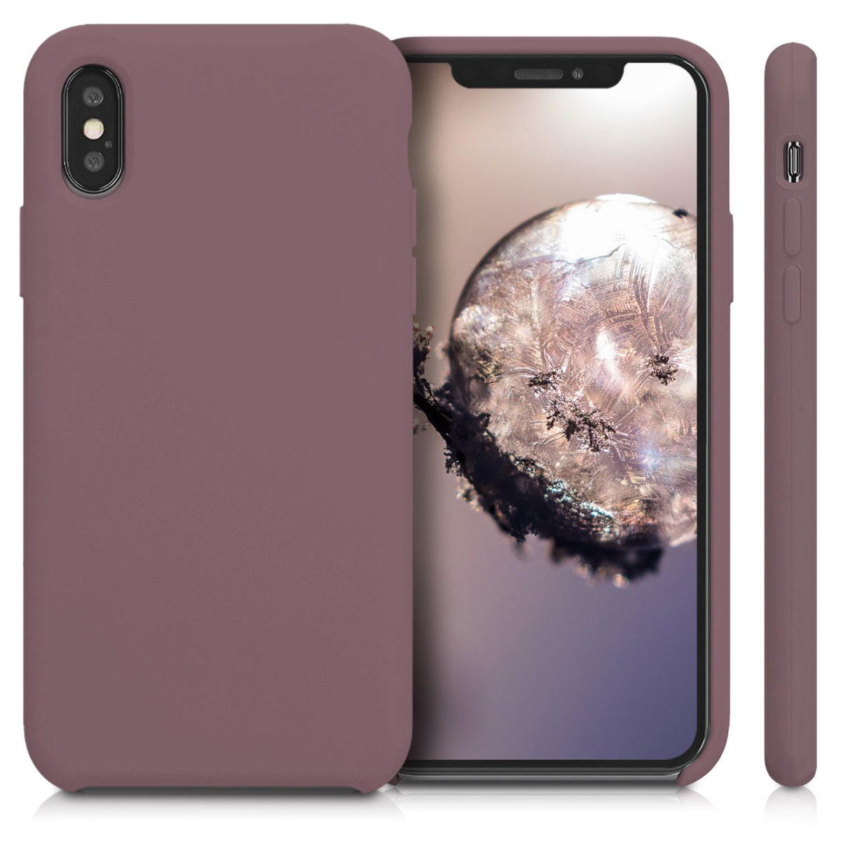 kwmobile Phone Case for Apple iPhone XS - Silicone Case - Wireless Charging - Protective Cover
