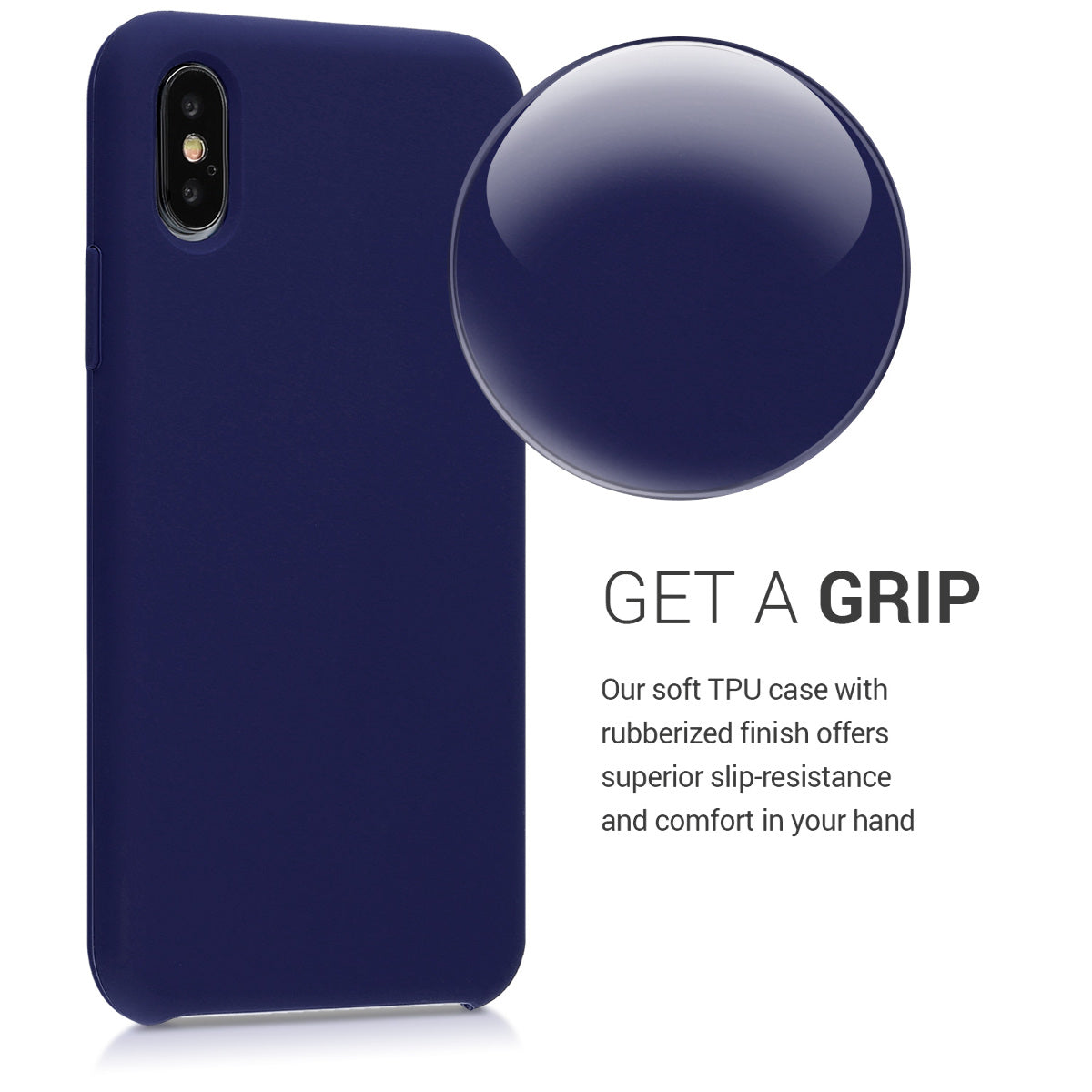 kwmobile Phone Case for Apple iPhone XS - Silicone Case - Wireless Charging - Protective Cover