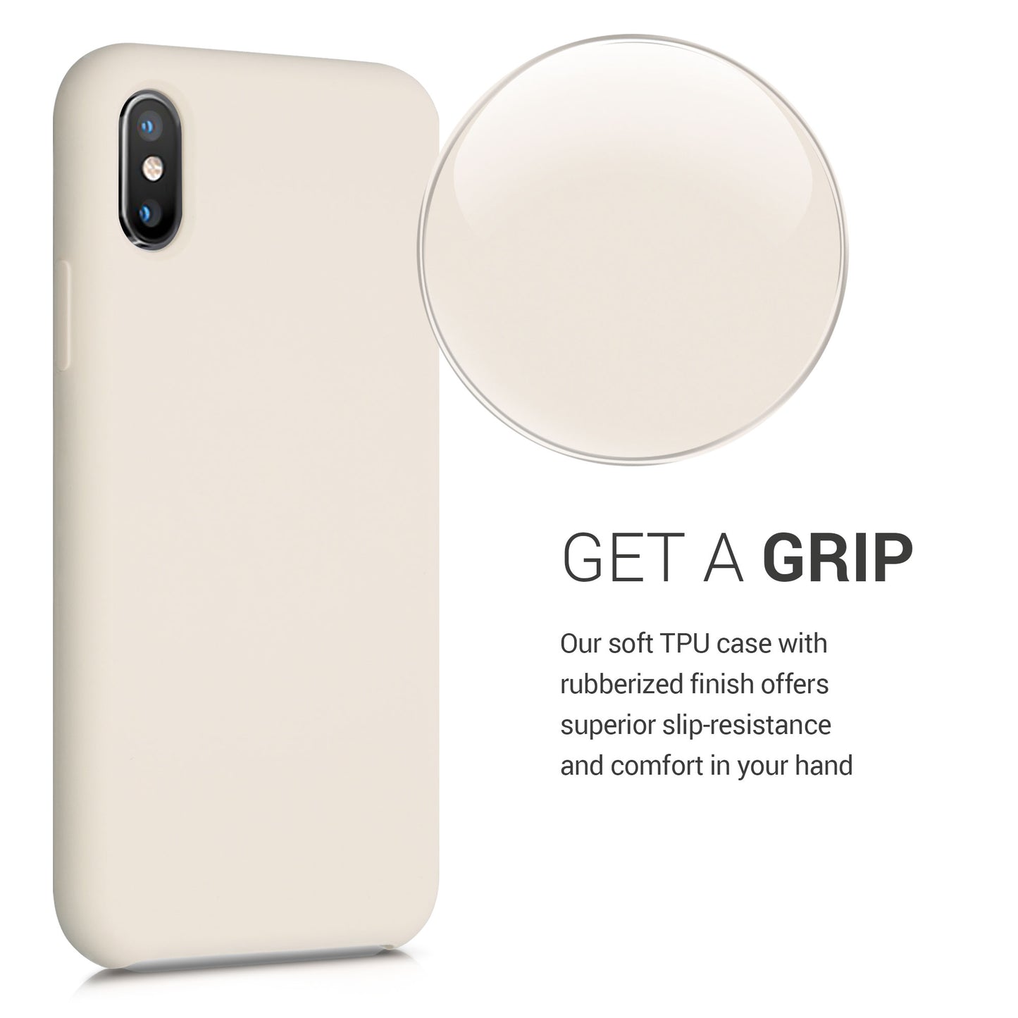 kwmobile Phone Case for Apple iPhone XS - Silicone Case - Wireless Charging - Protective Cover