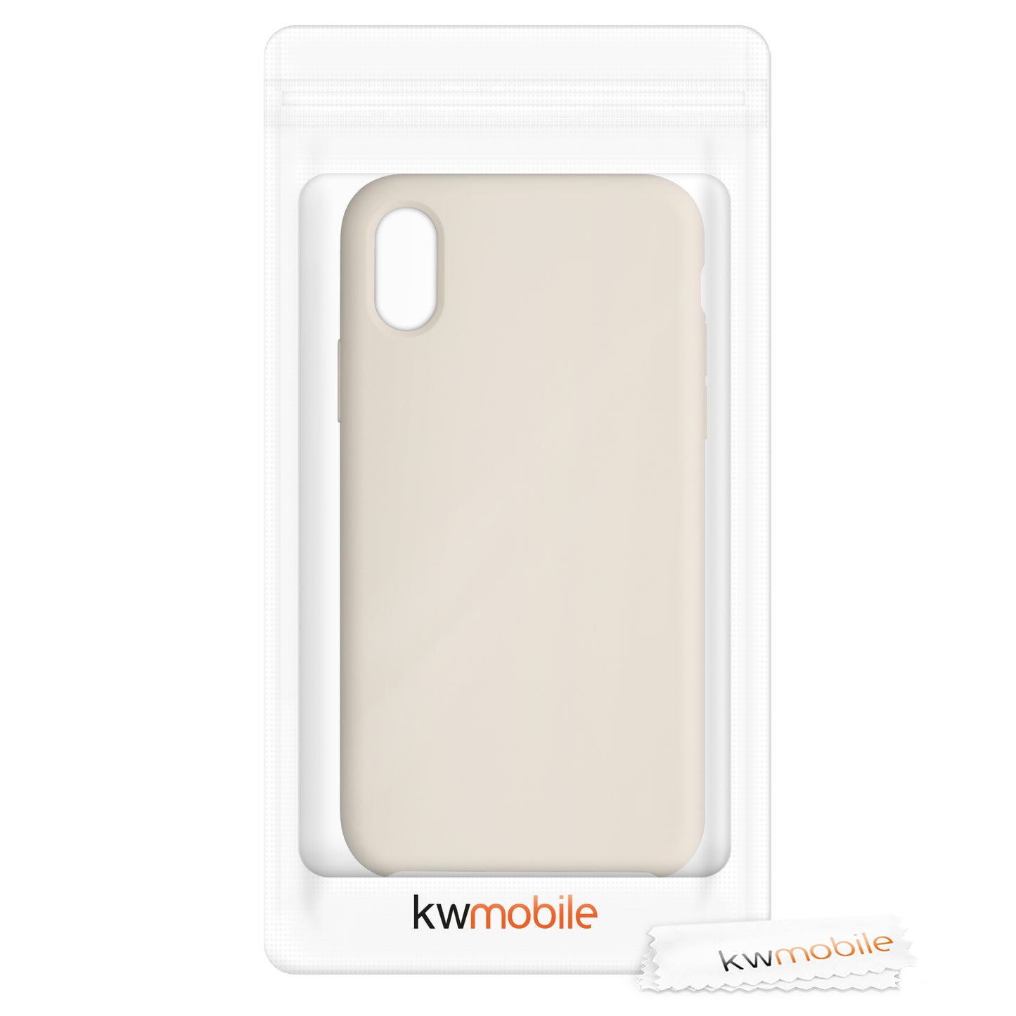 kwmobile Phone Case for Apple iPhone XS - Silicone Case - Wireless Charging - Protective Cover