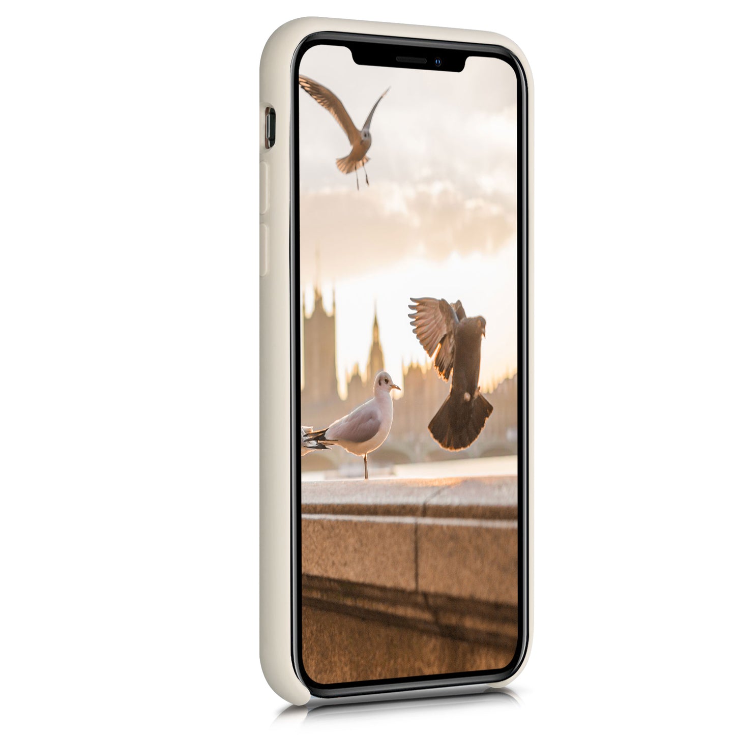 kwmobile Phone Case for Apple iPhone XS - Silicone Case - Wireless Charging - Protective Cover