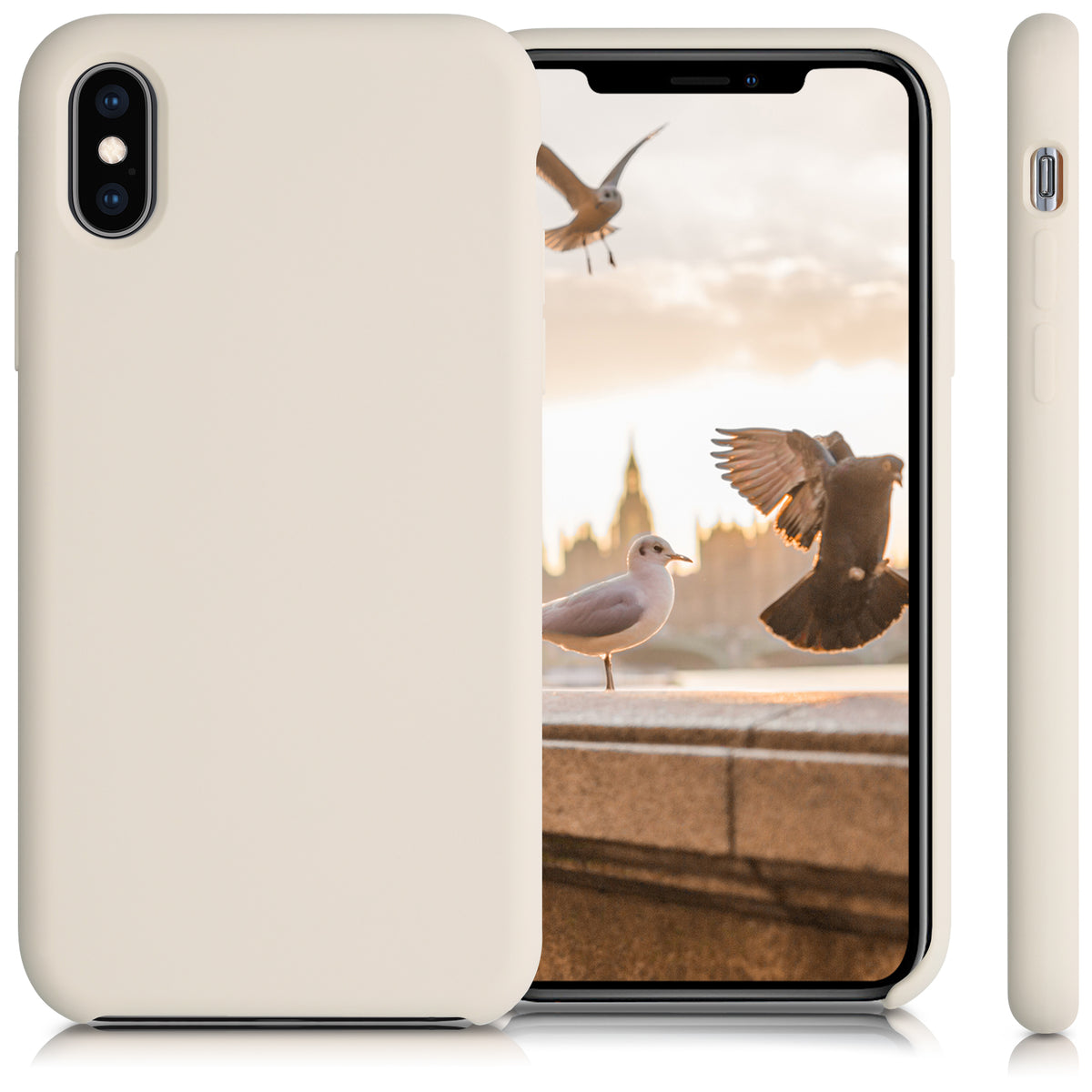 kwmobile Phone Case for Apple iPhone XS - Silicone Case - Wireless Charging - Protective Cover