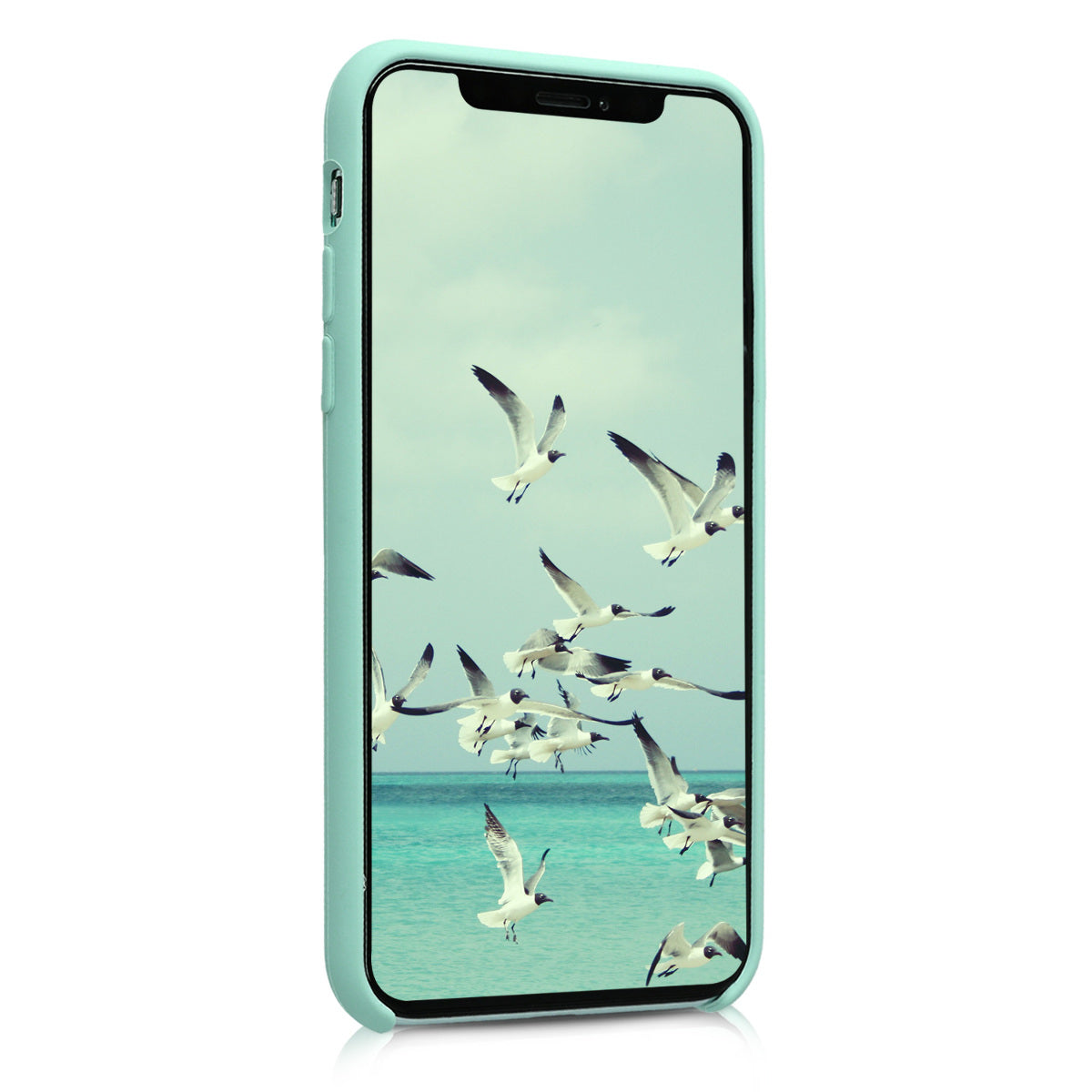 kwmobile Phone Case for Apple iPhone XS - Silicone Case - Wireless Charging - Protective Cover
