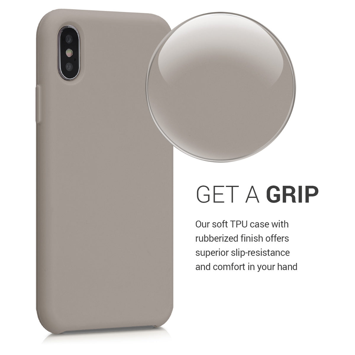 kwmobile Phone Case for Apple iPhone XS - Silicone Case - Wireless Charging - Protective Cover