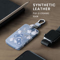 kwmobile Car Key Cover Compatible with Renault 4-Button Car Key Card (Keyless Go Only) Faux Leather Protective Case Key Fob Cover Don't touch my Key