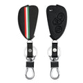 Faux Leather Car Key Cover for Alfa Romeo 3-Button Flip Car Key