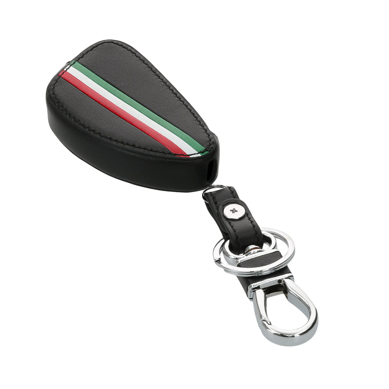 Faux Leather Car Key Cover for Alfa Romeo 3-Button Flip Car Key