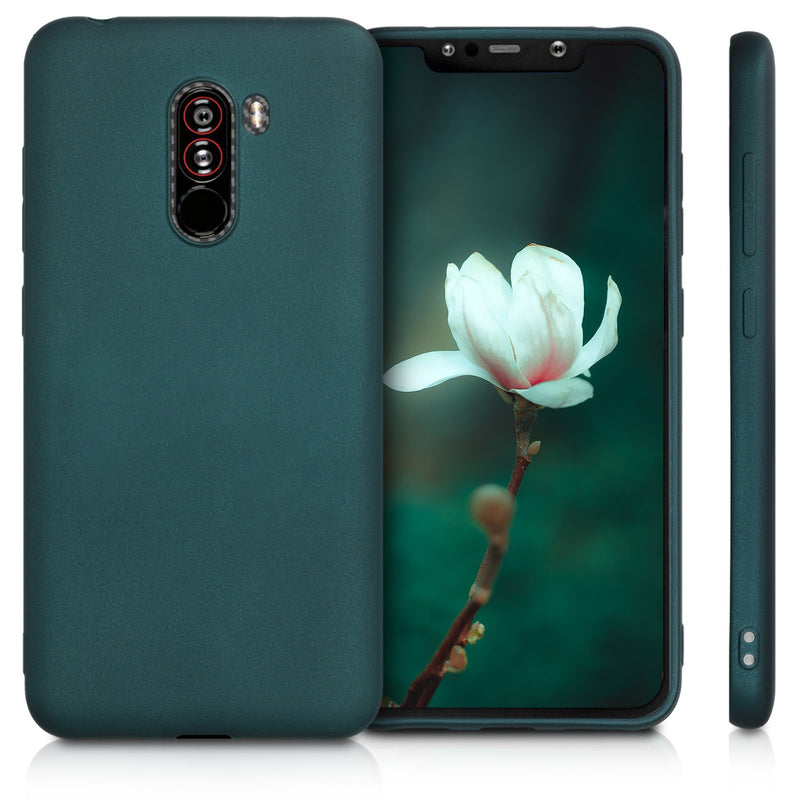 kwmobile Case for Xiaomi Pocophone F1 - Shimmering Silicone Cover - Protective Case