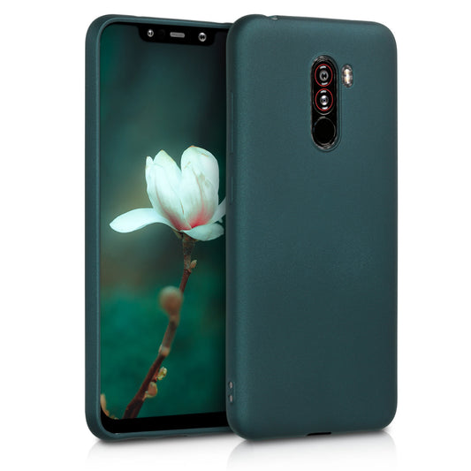 kwmobile Case for Xiaomi Pocophone F1 - Shimmering Silicone Cover - Protective Case