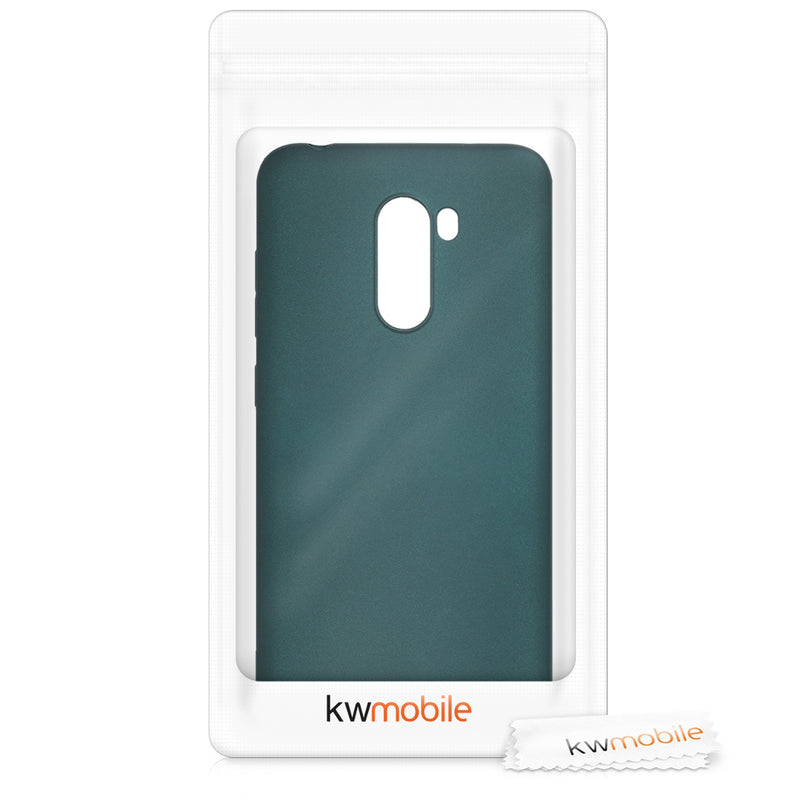kwmobile Case for Xiaomi Pocophone F1 - Shimmering Silicone Cover - Protective Case