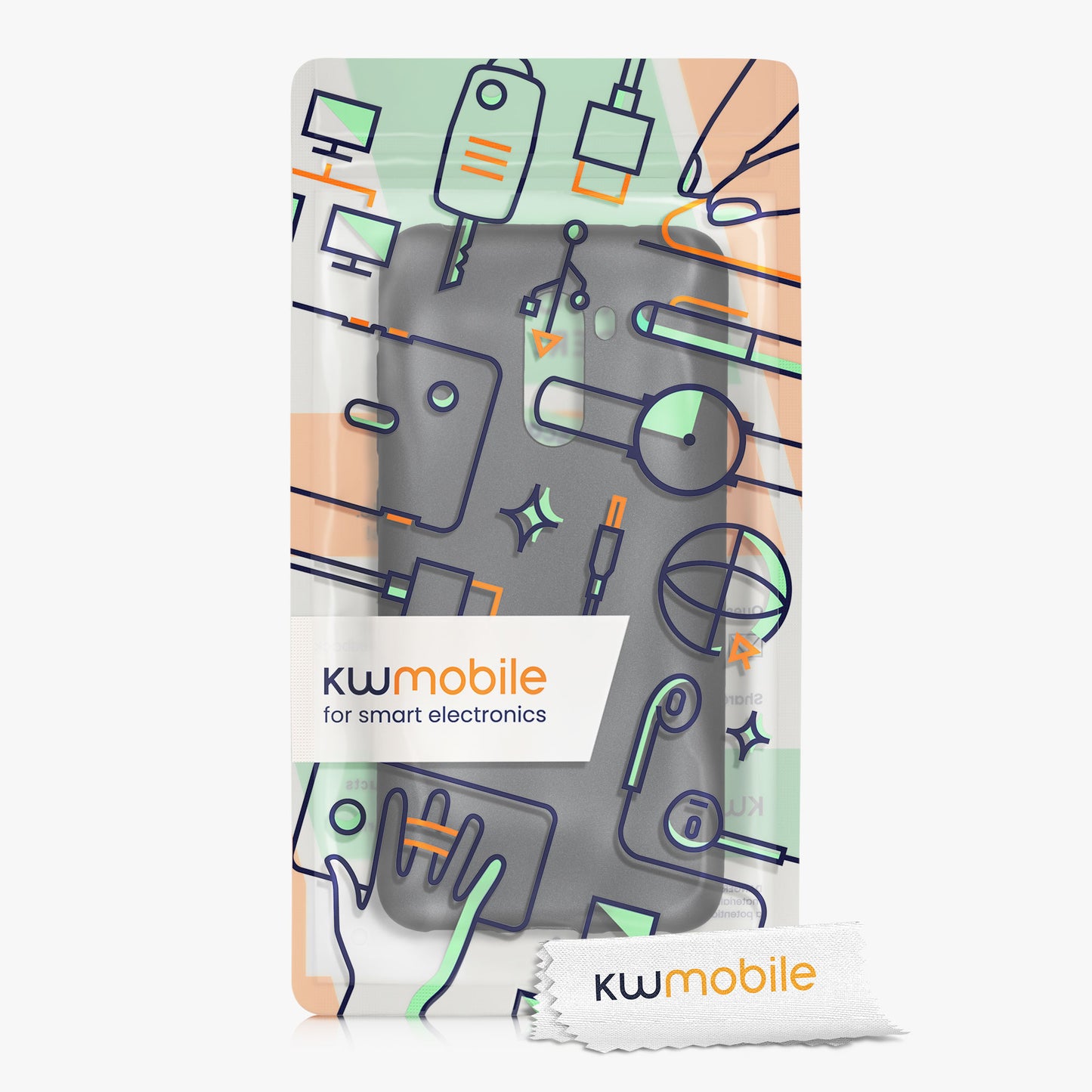 kwmobile Case for Xiaomi Pocophone F1 - Shimmering Silicone Cover - Protective Case