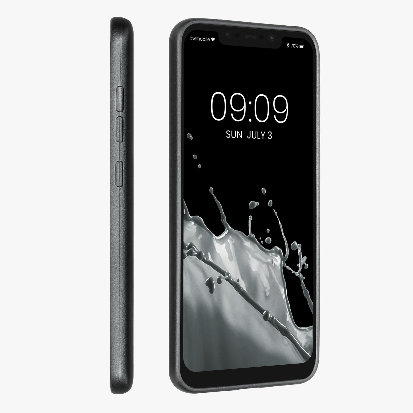 kwmobile Case for Xiaomi Pocophone F1 - Shimmering Silicone Cover - Protective Case