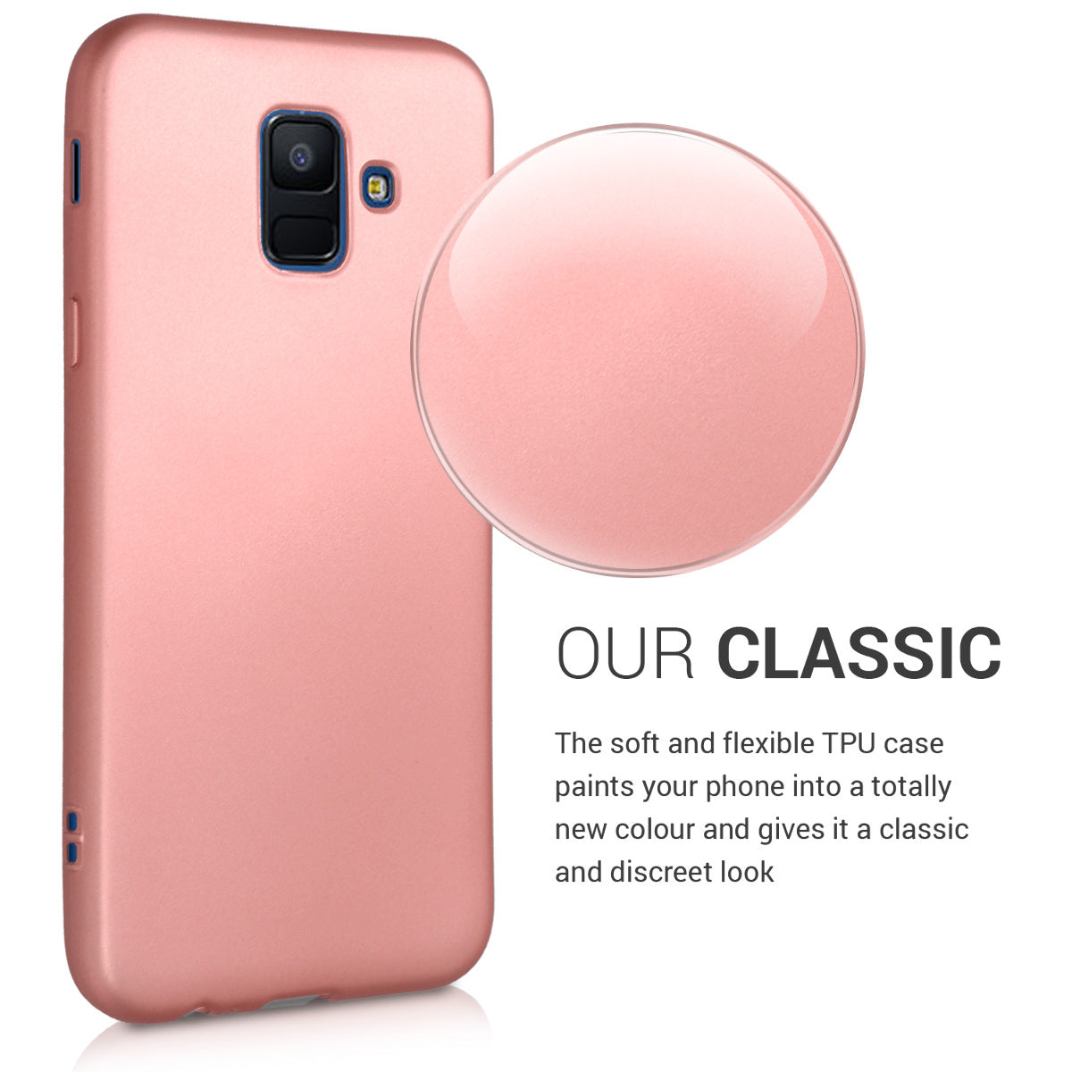 Samsung Galaxy A6 (2018) Metallic Phone Case